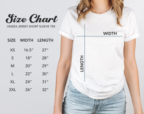 T-Shirt size chart