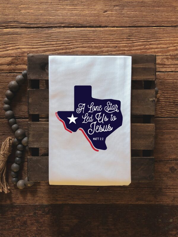 Lone Star Jesus Texas Tea Towel